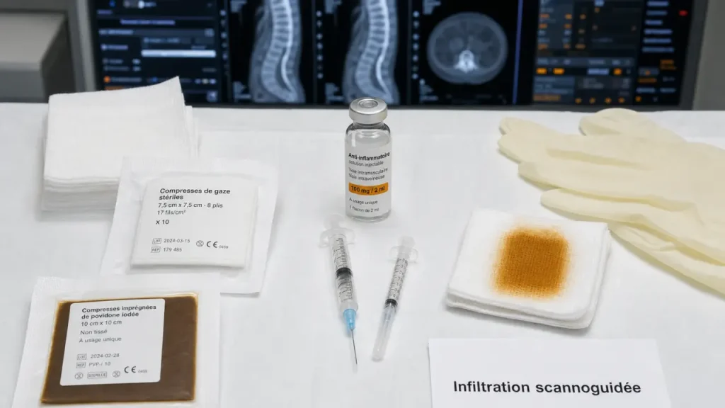 Infiltration sous scanner : quand la précision du guidage soulage le dos, les racines nerveuses et les articulations