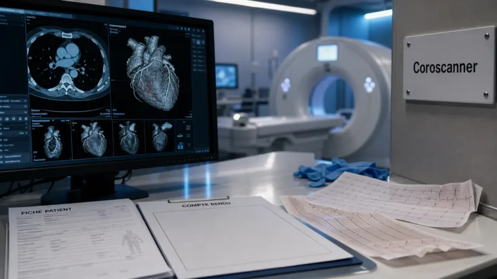 Scanner cardiaque : quand le contraste iodé, le score calcique et les contre-indications changent l’examen ?
