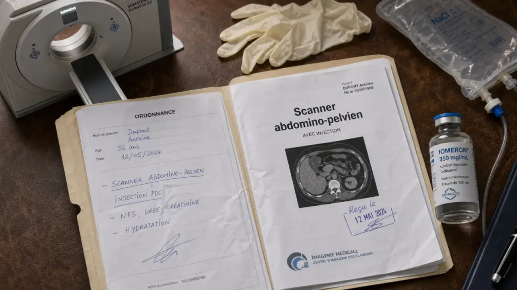 Scanner abdominal : organes visibles, contraste iodé et préparation avant l’examen