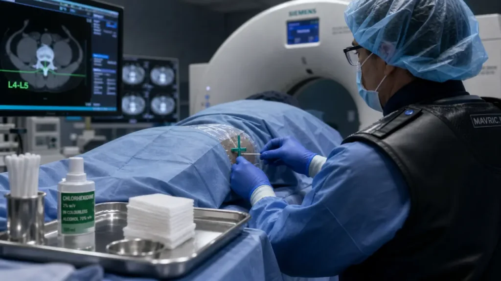 Douleur lombaire L4-L5 : une infiltration sous scanner en 15 à 20 minutes pour viser juste