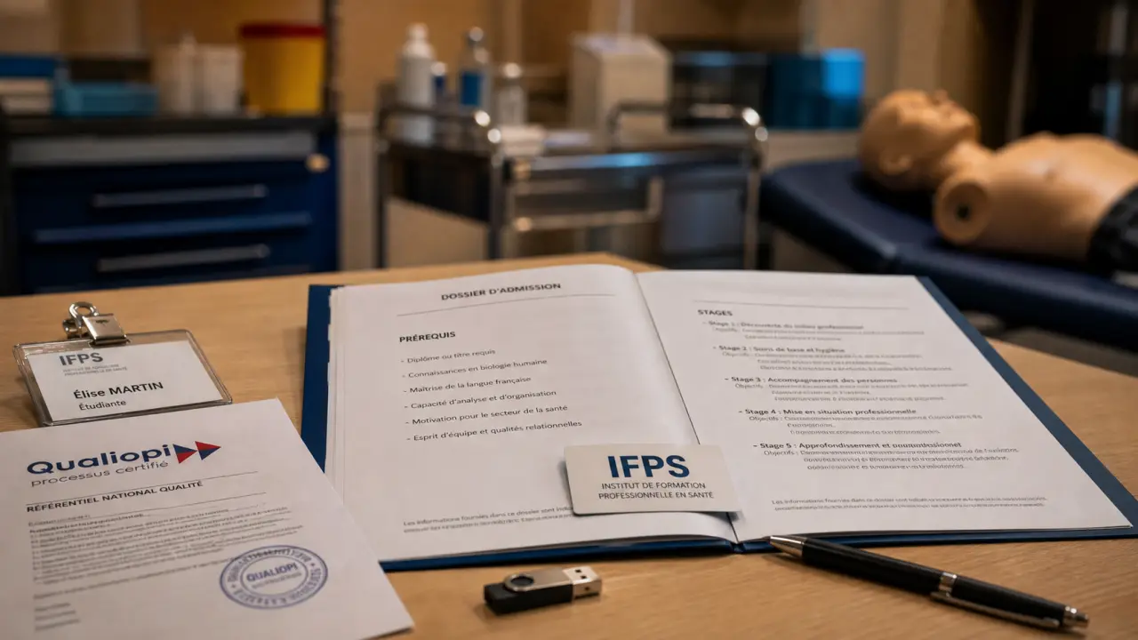 Institut de formation aux professions de santé : dossier d’admission et stages sur table