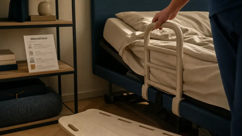 Matériel médical pour se lever du lit : barre d’appui, potence ou lit médicalisé ?