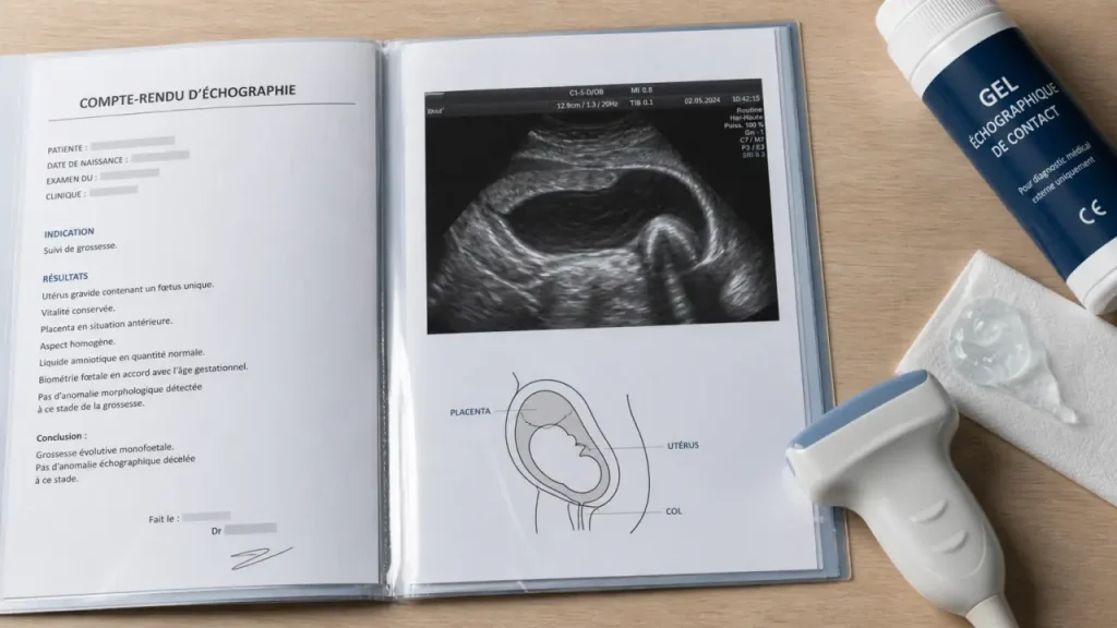 Placenta à l’échographie : aspect, position et signes à surveiller