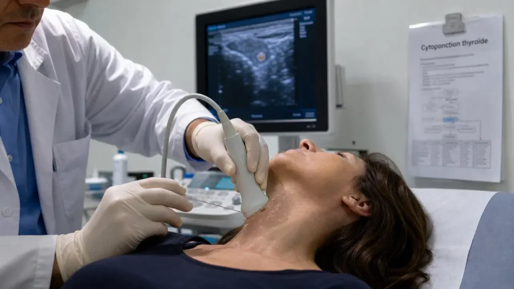 Ponction des nodules thyroïdiens : un examen de 10 à 20 minutes pour décider de la suite