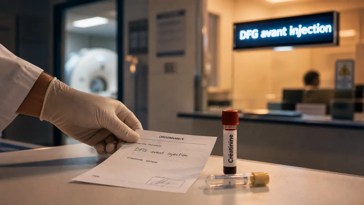 Pourquoi créatinine avant scanner : test DFG avant injection