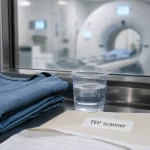 tep scanner : jeûne 6 heures avant injection, plateau médical