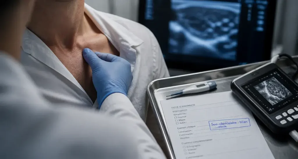 Creux sus-claviculaire gonflé : quand s&rsquo;inquiéter et quels examens réaliser ?