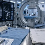 Salle de neuroradiologie et imagerie cérébrale IRM