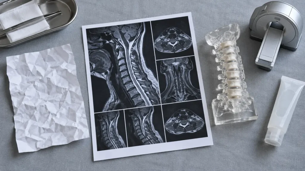 IRM du rachis cervical : voir les disques, les nerfs et les causes possibles de la douleur