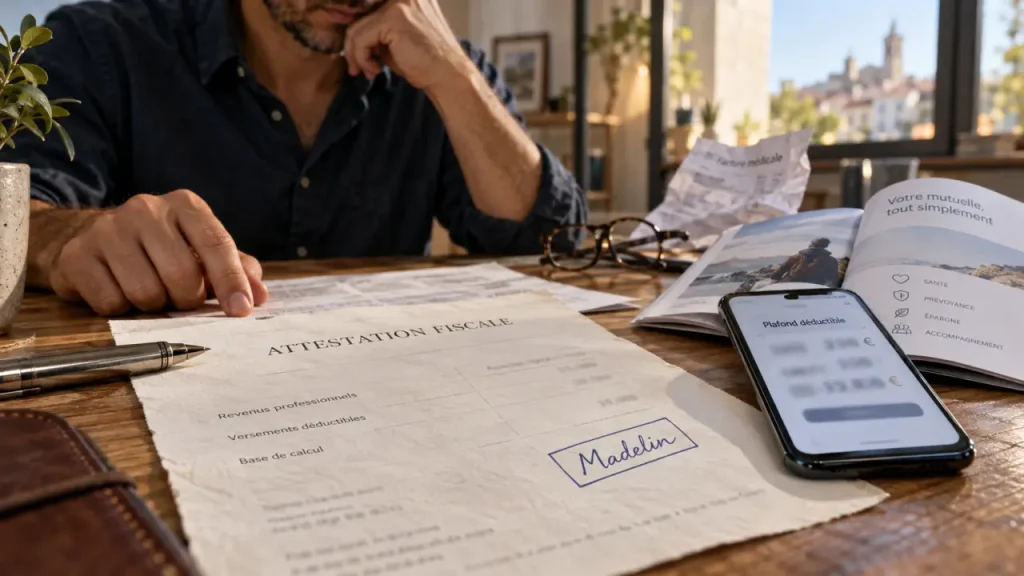 Mutuelle loi Madelin : pourquoi le plafond fiscal peut laisser une part des cotisations non déduite