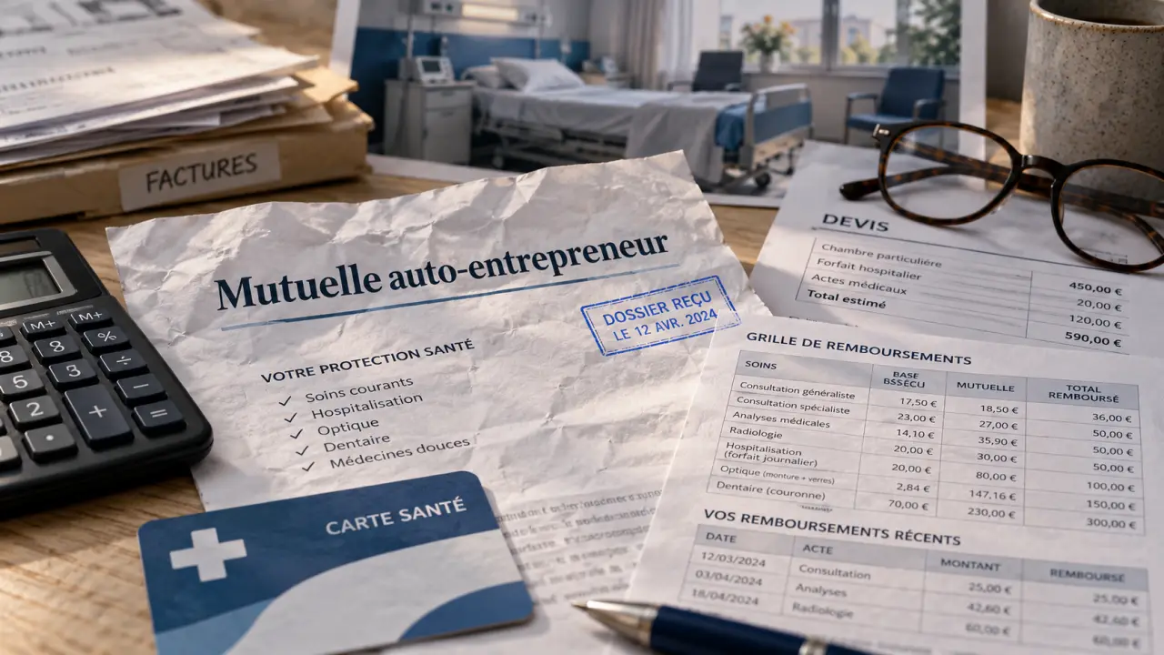Mutuelle santé auto entrepreneur : garanties adaptées pour protéger votre budget